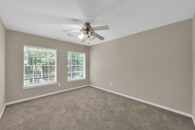 35 S Floral Leaf Cir, The Woodlands, TX 77381 - unfurnished room with carpet floors and ceiling fan