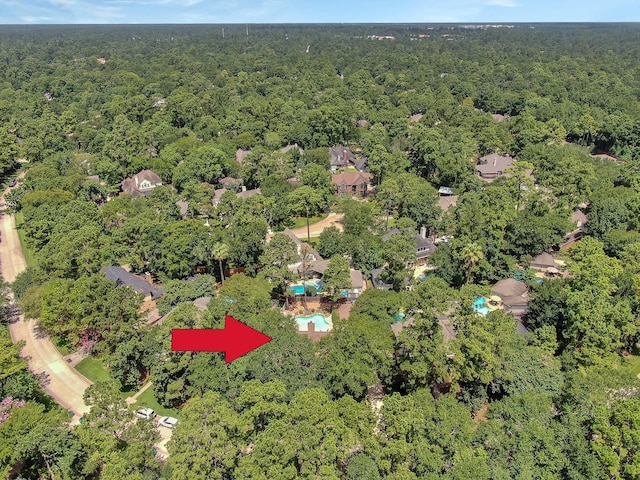 35 S Floral Leaf Cir, The Woodlands, TX 77381 - view of property location featuring a heavily wooded area