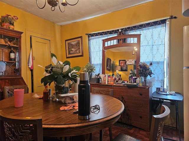 6504 Ave J, Houston, TX 77011 - dining room with a chandelier