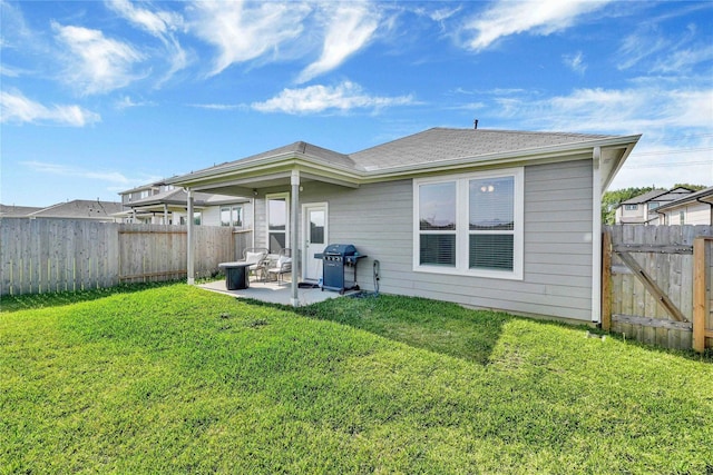 23823 Escardilla Ln, Hockley, TX 77447 - back of property with a patio area and a fenced backyard