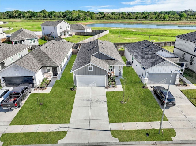 23823 Escardilla Ln, Hockley, TX 77447 - aerial view of residential area with a large body of water