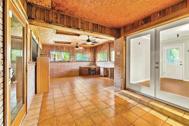 925 Royal Oak Dr, Dickinson, TX 77539 - unfurnished sunroom featuring french doors