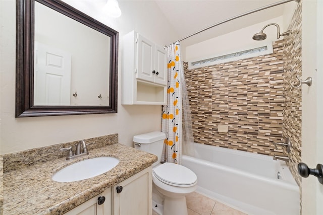 3 Whistlers Walk Pl, The Woodlands, TX 77381 - full bath with shower / bath combination with curtain, vanity, and tile patterned floors
