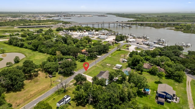 5709 David St, Dickinson, TX 77539 - bird's eye view of a large body of water and a notable bridge