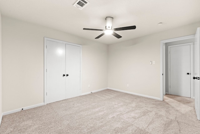 12135 Quail Creek Dr, Houston, TX 77070 - unfurnished bedroom featuring carpet floors, a closet, and a ceiling fan