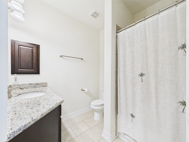 22 Tassia Ln, Pasadena, TX 77058 - bathroom with vanity, tile patterned flooring, and a shower with shower curtain