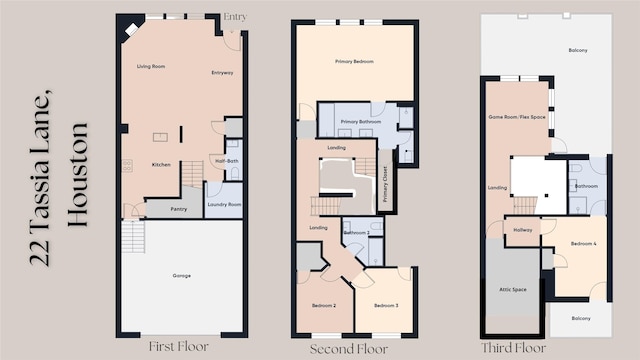 22 Tassia Ln, Pasadena, TX 77058 - view of property floor plan