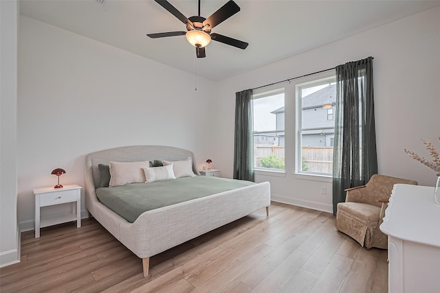 16819 Chapel Knox Dr, Humble, TX 77346 - bedroom featuring light wood-style floors and a ceiling fan
