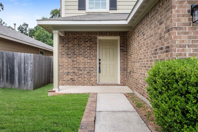 9987 Sterling Place Dr, Conroe, TX 77303 - property entrance with brick siding