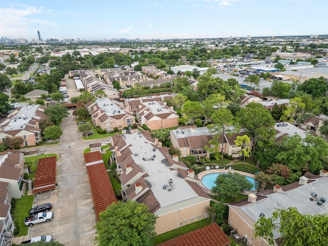 2800 Jeanetta St Unit 2502, Houston, TX 77063 - aerial perspective of suburban area with a pool