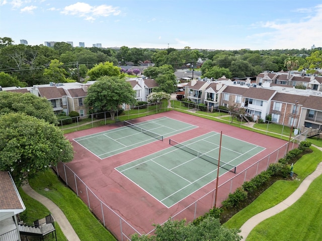 2800 Jeanetta St Unit 2502, Houston, TX 77063 - view of tennis court featuring a residential view