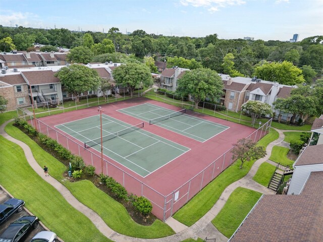 2800 Jeanetta St Unit 2502, Houston, TX 77063 - view of tennis court featuring a residential view