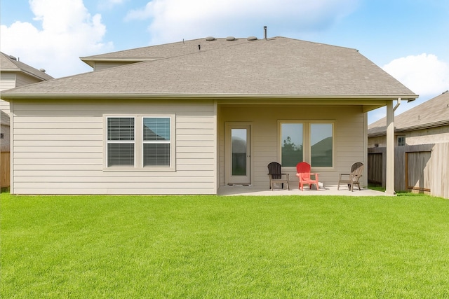 40607 Creekside Bluff Trl, Magnolia, TX 77354 - rear view of house featuring a patio area and a shingled roof