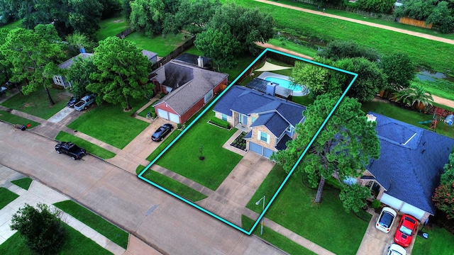 12223 Paddock Way, Houston, TX 77065 - aerial view of property's location with property parcel outlined