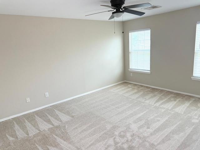 3403 Fox Ct, Pearland, TX 77581 - carpeted empty room featuring a ceiling fan and baseboards