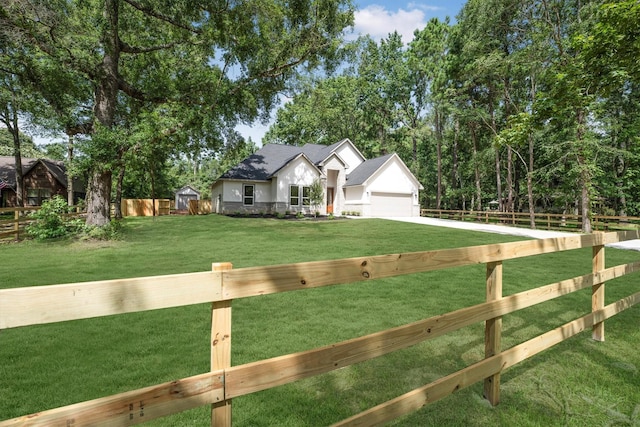 8703 Miller Rd, Magnolia, TX 77354 - ranch-style house featuring a garage and concrete driveway