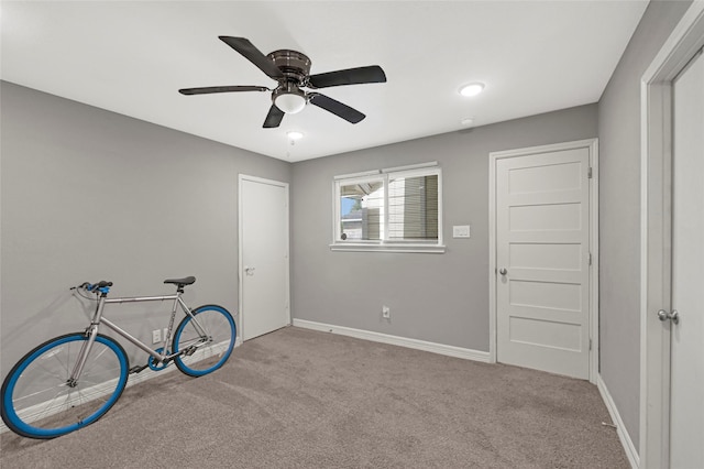 3018 Windy Royal Dr, Houston, TX 77045 - game room with carpet floors and ceiling fan