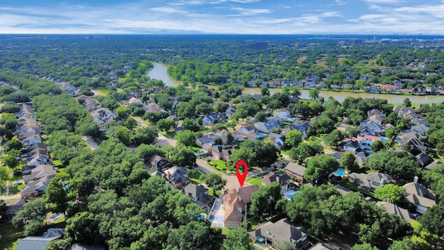1743 Randons Point Dr, Sugar Land, TX 77478 - aerial view of property and surrounding area featuring nearby suburban area