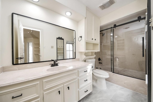 1743 Randons Point Dr, Sugar Land, TX 77478 - full bath featuring vanity, enclosed tub / shower combo, and recessed lighting