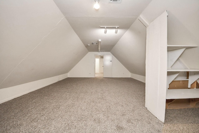 1743 Randons Point Dr, Sugar Land, TX 77478 - additional living space with vaulted ceiling and carpet flooring