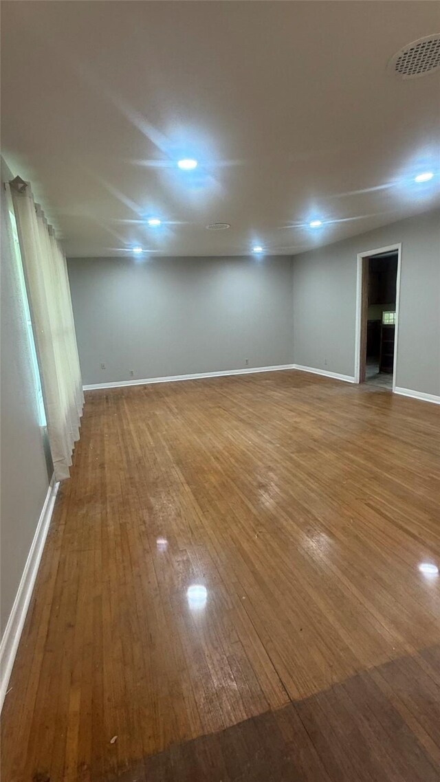 5580 Hooks Ave, Beaumont, TX 77706 - spare room with hardwood / wood-style flooring and recessed lighting