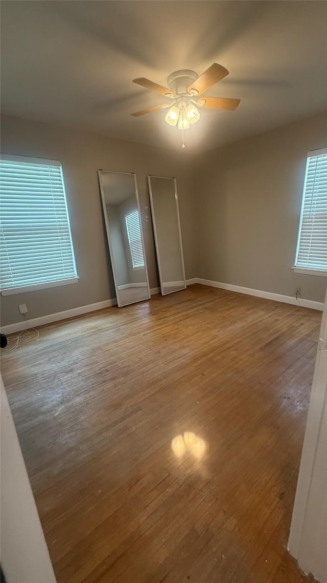 5580 Hooks Ave, Beaumont, TX 77706 - empty room featuring wood finished floors and a ceiling fan