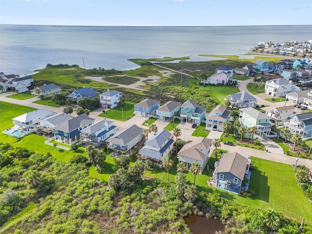 22517 Bay Point Dr, Galveston, TX 77554 - aerial view of residential area featuring a nearby body of water