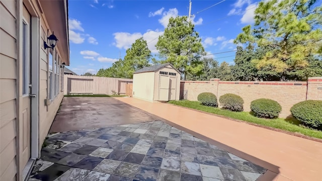 24714 Colonial Maple Dr, Katy, TX 77493 - fenced backyard featuring a shed and a patio area