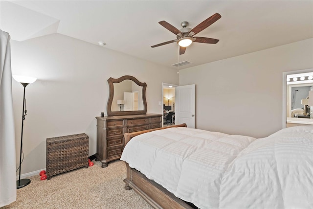 22006 Great Royal Ln, Houston, TX 77073 - bedroom featuring light colored carpet and ceiling fan