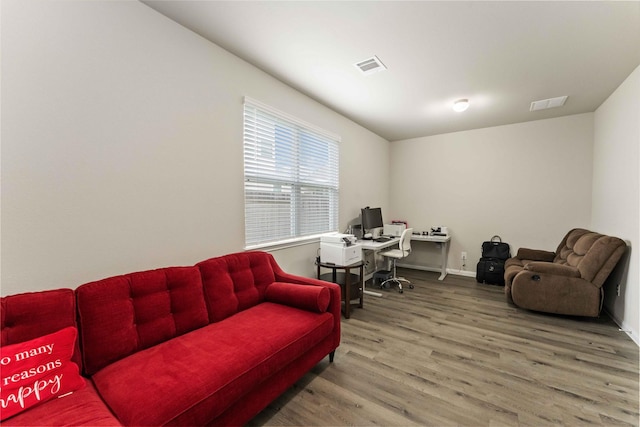 22006 Great Royal Ln, Houston, TX 77073 - office area featuring wood finished floors and baseboards