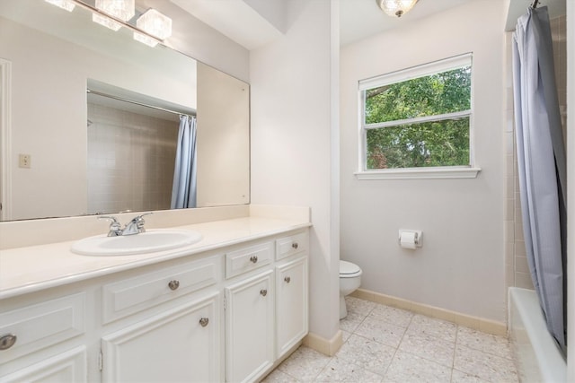 1607 Castlerock Dr, Houston, TX 77090 - full bathroom with vanity and shower / bathtub combination with curtain