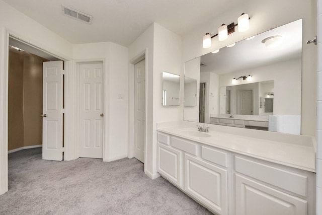 3622 Stratford Town Ln, Sugar Land, TX 77498 - bathroom with carpet flooring and vanity