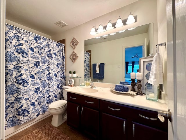 16506 Orchid Mist Dr, Cypress, TX 77433 - bathroom featuring vanity, tile patterned flooring, and a shower with curtain