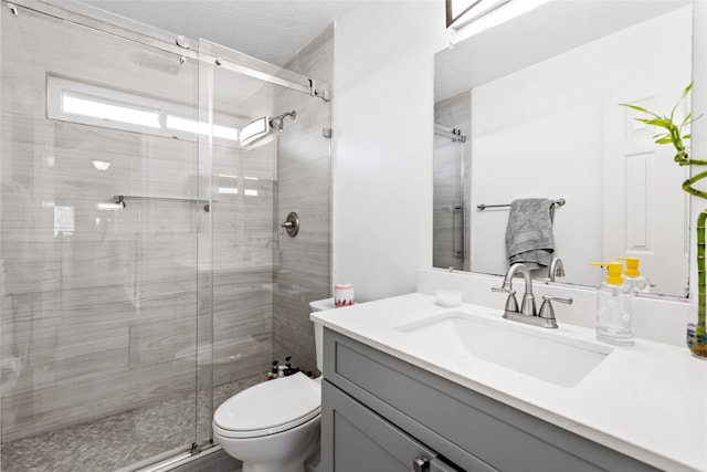 23602 Hawkins Creek Ct, Katy, TX 77494 - full bath featuring vanity and a shower stall