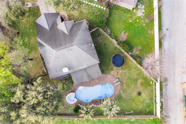 23602 Hawkins Creek Ct, Katy, TX 77494 - drone / aerial view of a pool area