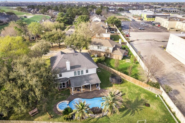 23602 Hawkins Creek Ct, Katy, TX 77494 - drone / aerial view of a pool