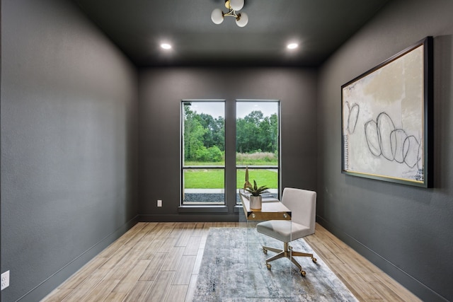 1265 Rd 66112, Dayton, TX 77535 - living area featuring wood finished floors and recessed lighting