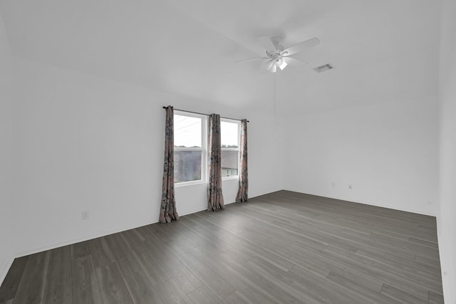 19210 Kent Park Dr, Tomball, TX 77375 - empty room featuring ceiling fan and wood finished floors