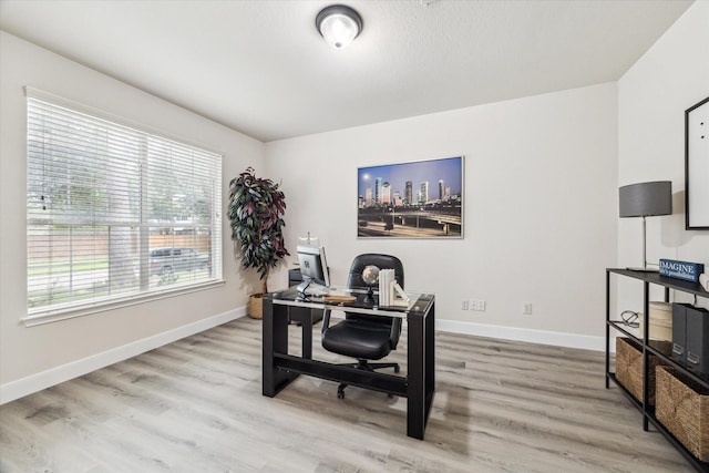 13411 Via Chianti Ln, Cypress, TX 77429 - office with light wood-style floors and baseboards