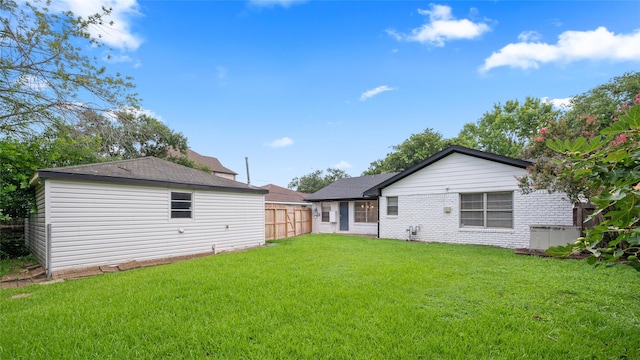 3835 Tartan Ln, Houston, TX 77025 - back of property featuring brick siding