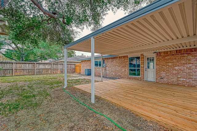 2330 Grindstone Ln, Sugar Land, TX 77498 - fenced backyard with a deck