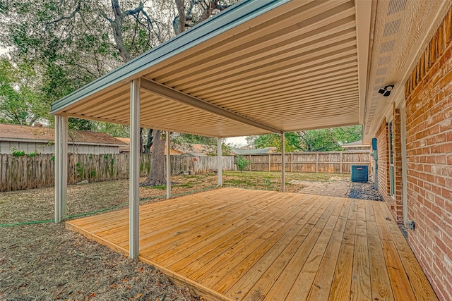 2330 Grindstone Ln, Sugar Land, TX 77498 - wooden deck featuring a fenced backyard