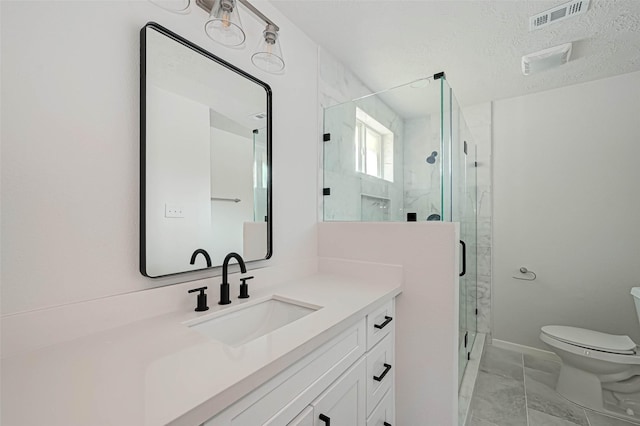2330 Grindstone Ln, Sugar Land, TX 77498 - full bath with marble finish floors, vanity, and a marble finish shower