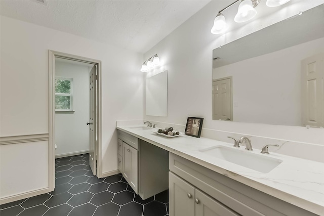 4214 Brightwood Dr, Houston, TX 77068 - bathroom featuring double vanity and tile patterned floors