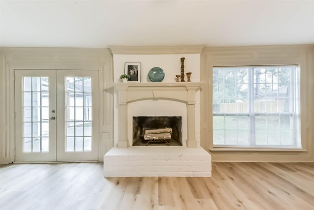4214 Brightwood Dr, Houston, TX 77068 - living room featuring wood finished floors and french doors