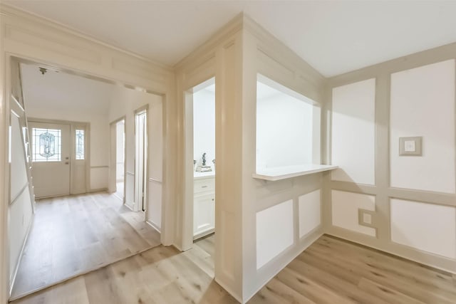 4214 Brightwood Dr, Houston, TX 77068 - hall featuring light wood-style floors