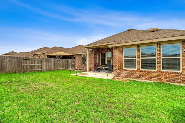 3515 Cactus Field Ln, Katy, TX 77449 - fenced backyard with a patio