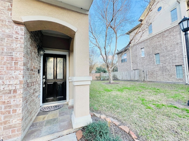 8018 Stoneyway Dr, Houston, TX 77040 - entrance to property featuring stucco siding and brick siding