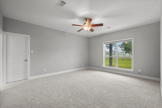 5000 Boreas Dr, Alvin, TX 77511 - unfurnished room with ceiling fan and carpet flooring