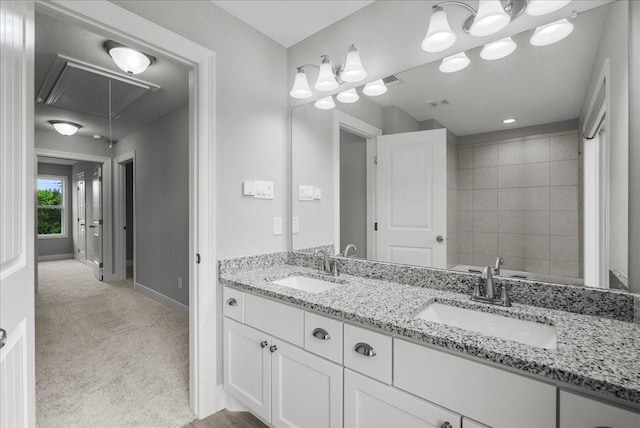 5000 Boreas Dr, Alvin, TX 77511 - full bath featuring double vanity and baseboards